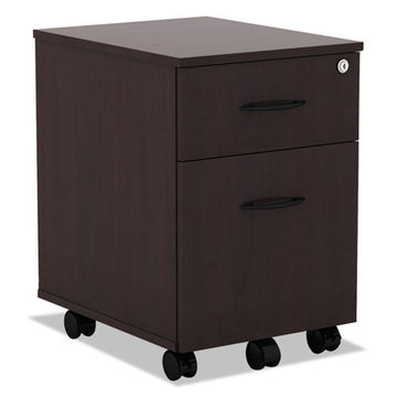 Alera® Alera Valencia Series Mobile Pedestal, Left Or Right, 2-drawers: Box-file, Legal-letter, Mahogany, 15.88" X 19.13" X 22.88" freeshipping - TVN Wholesale